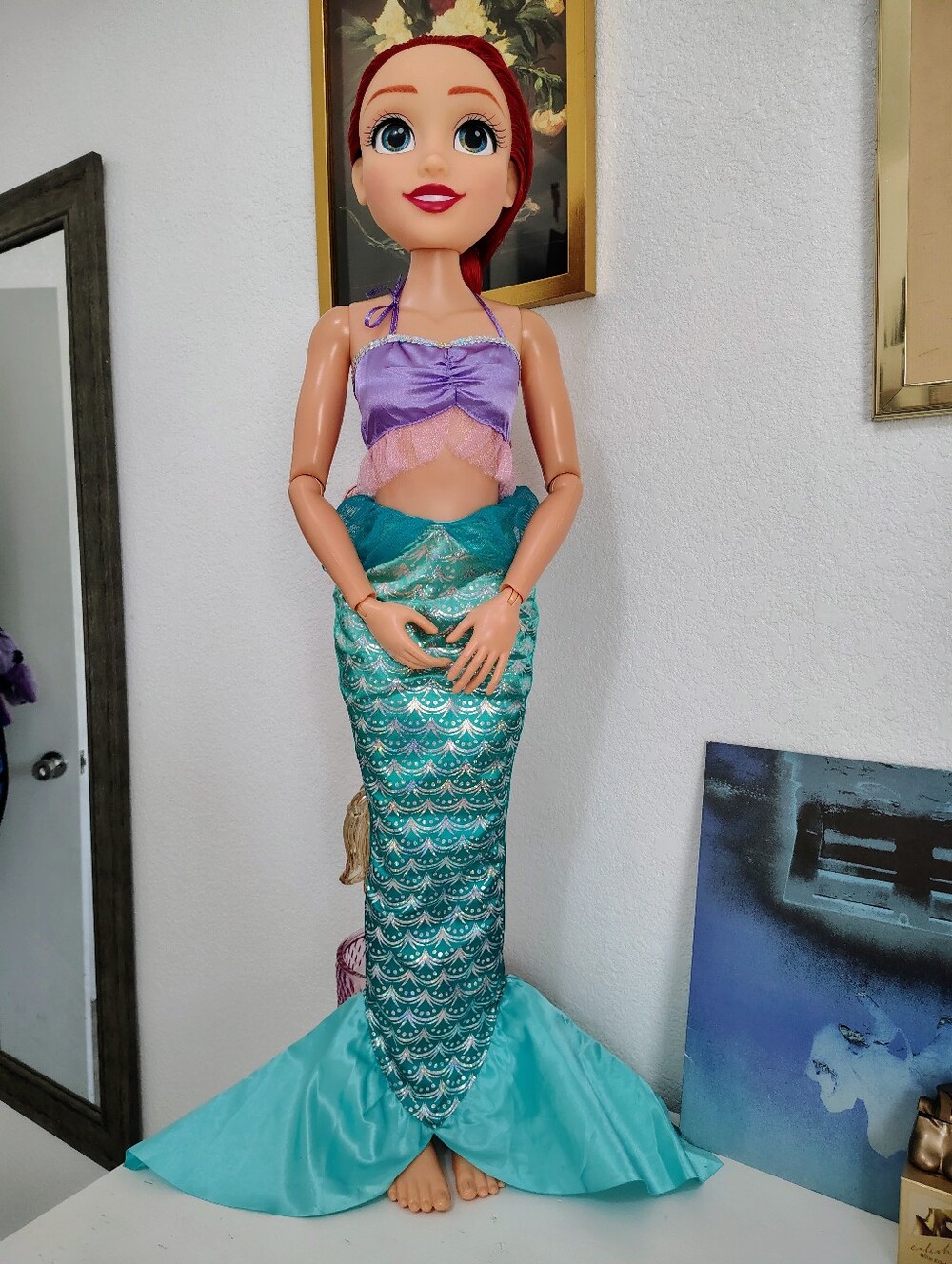 Disney Princess Ariel Doll Playdate 32” Tall & Poseable, My Size Articulated